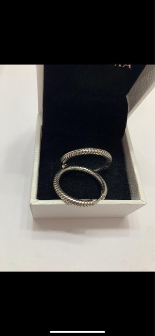 Pendientes Aro Pandora Plata