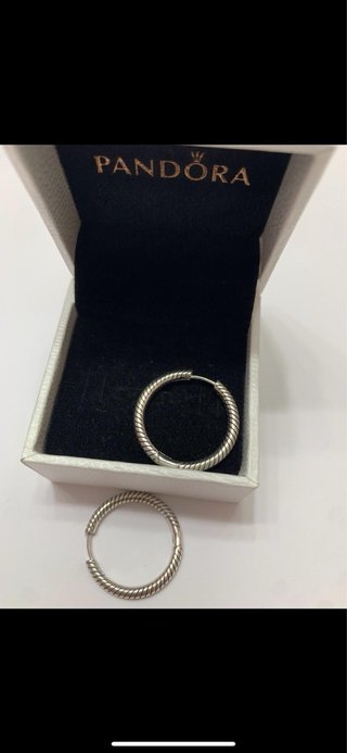 Pendientes Aro Pandora Plata