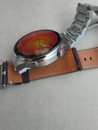 Huawei Watch 4 Pro - Correas Titanio y Marrón