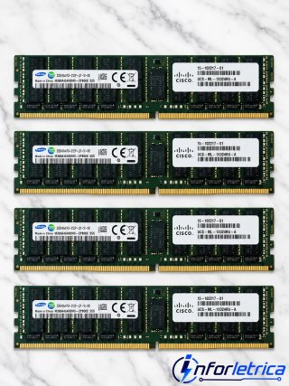 4x32gb DDR4 ECC LRDIMM SAMSUNG MEMORIA RAM 128gb