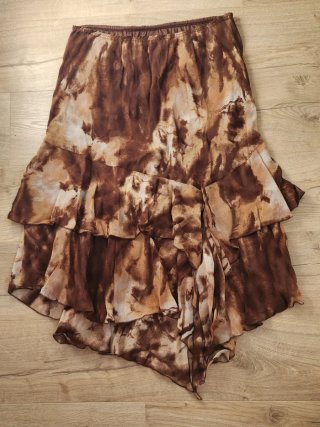Falda El Corte Inglés volantes estampado
