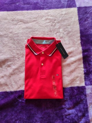 Polo Tommy Hilfiger Original Hombre Talla M Rojo
