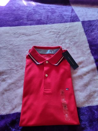 Polo Tommy Hilfiger Original Hombre Talla M Rojo