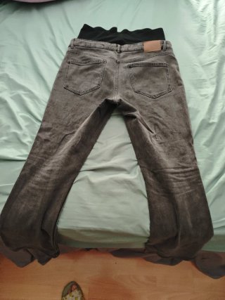 Pantalón vaquero campana premamá gris