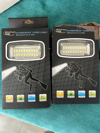Estabilizador buceo + 2 focos LED