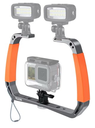 Estabilizador buceo + 2 focos LED
