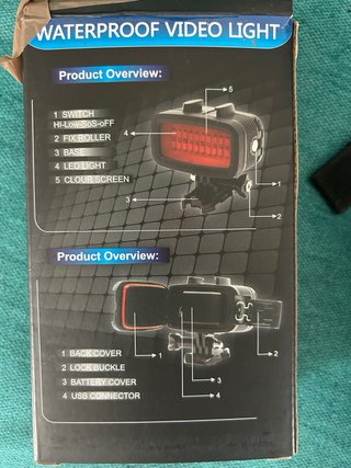 Estabilizador buceo + 2 focos LED