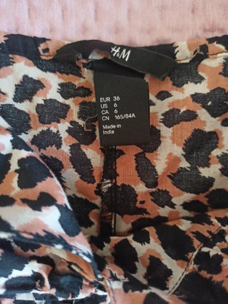 Vestito halterneck cotone fantasia animalier