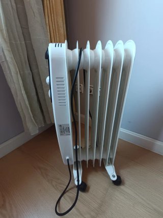 Calentador radiador eléctrico blanco