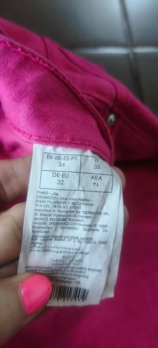 Pantalón rosa fucsia