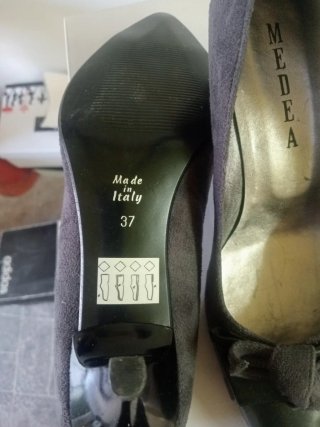 Scarpe eleganti donna Medea nero/grigio