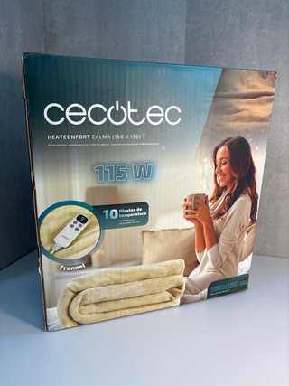 Cecotec Manta Eléctrica 160x130cm Beige