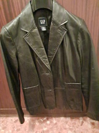 Chaqueta de piel Gap NegraTalla S
