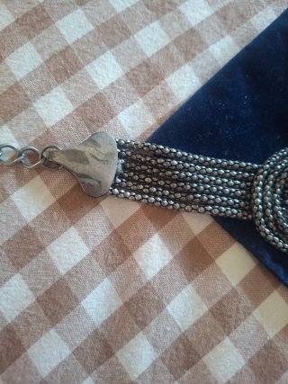 Pulsera imitación plata vieja nudo