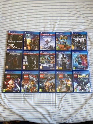 Lote 15 Juegos PS4: MortalKombat, Uncharted, Lego.