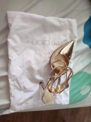 Zapatos Jimmy Choo Dorados Talla 36