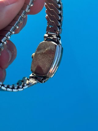 Hamilton Cushion Case 14Kt White Gold Filled