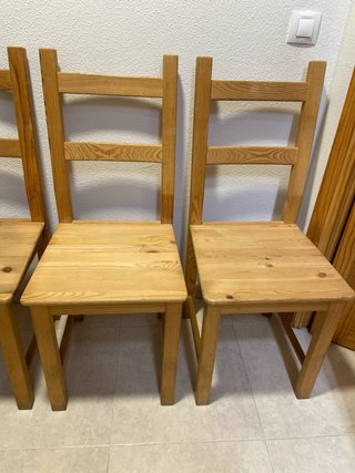 Conjunto 4 Sillas Madera Comedor