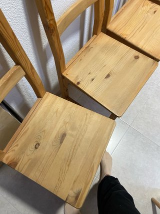 Conjunto 4 Sillas Madera Comedor
