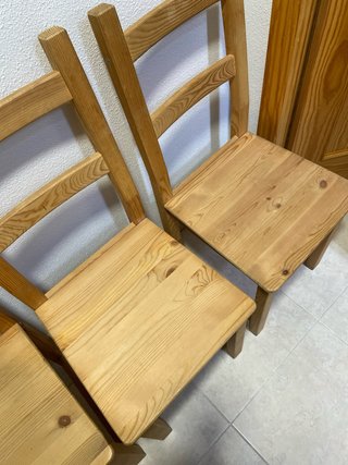 Conjunto 4 Sillas Madera Comedor