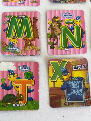 14 Imanes Infantiles Letras 4cm didácticos
