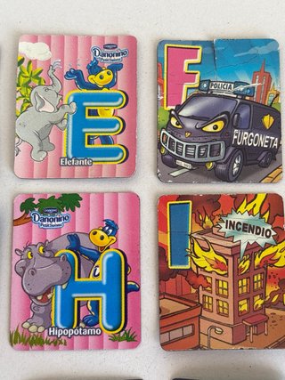 14 Imanes Infantiles Letras 4cm didácticos