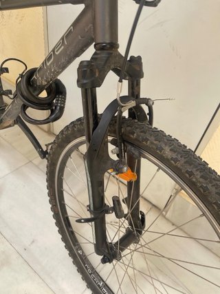 Bicicleta Rockrider gris