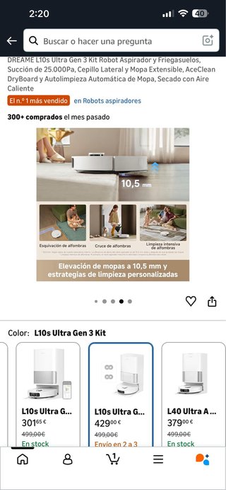 DREAME L10s Ultra Gen 3 Kit Robot Aspirador