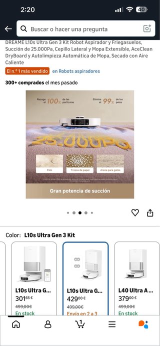 DREAME L10s Ultra Gen 3 Kit Robot Aspirador
