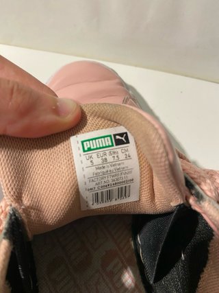Zapatillas deportivas Puma Rosas con Lazos Anchos