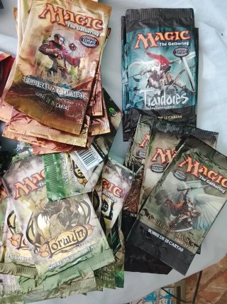 126 Sobres Vacíos Magic + Deck Revised 57 Cartas