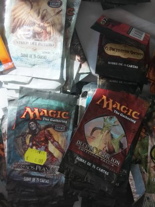 126 Sobres Vacíos Magic + Deck Revised 57 Cartas