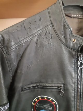 Cazadora  Negra Estilo Motero