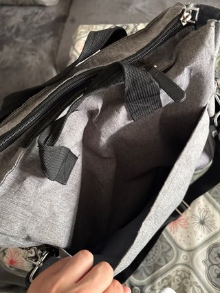 Bolso para carrito de bebé gris