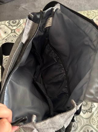 Bolso para carrito de bebé gris