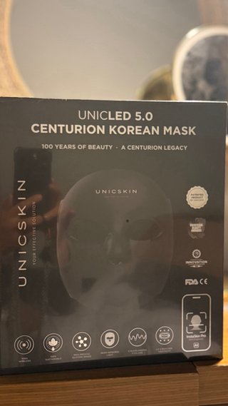 Mascarilla Centurion LED Unicskin Negra 0.5