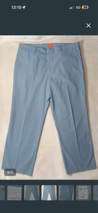 Pantalón Hugo Boss Talla 54 Azul