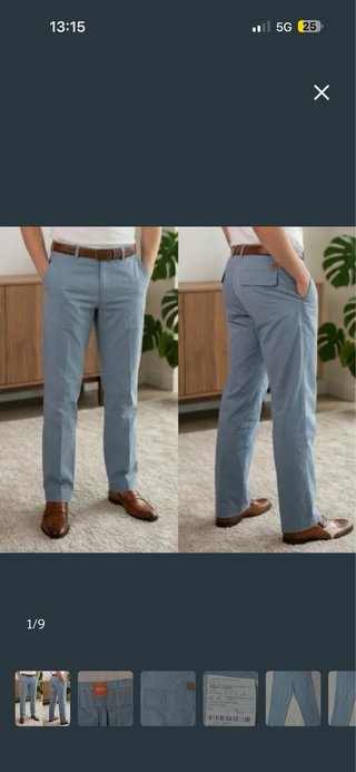 Pantalón Hugo Boss Talla 54 Azul
