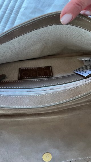Bolso/Clutch Liu Jo Beige con Strass y Asa