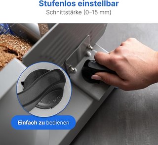 Clatronic MA 3585 Cortafiambres, 150 W, Acero Inox