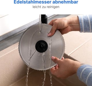 Clatronic MA 3585 Cortafiambres, 150 W, Acero Inox