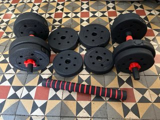 Juego Mancuernas Ajustables Pesas Gimnasio 20KG
