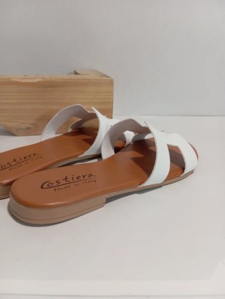 Ciabatte donna Costiera vera pelle Made in Italy