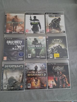 Lote 9 Juegos PS3 Call of Duty y Fallout