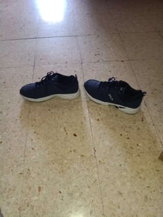Zapatillas Fila Azul y Blanco