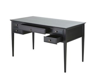 Escritorio elegante de madera negro
