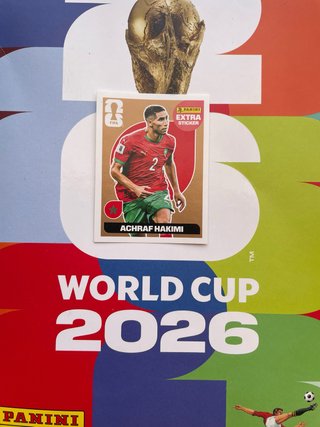 Cromo Mundial Panini Extra Sticker Achraf Hakimi
