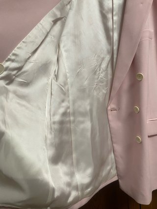 Americana Zara Rosa Doble Botonadura
