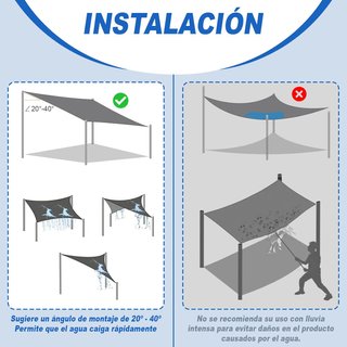 - Sunnylaxx toldo impermeable sombra jardín