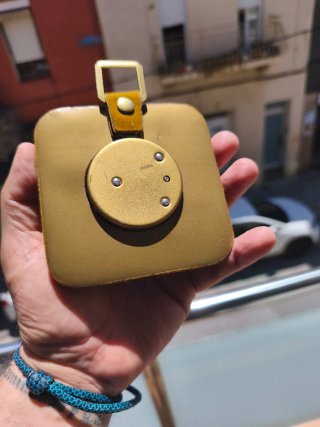 Barómetro de terciopelo vintage años 60